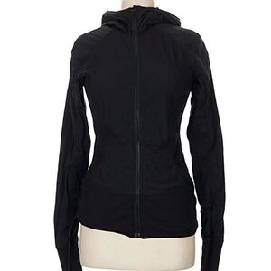 Lululemon Athletic Black Zip Up Hooded Jacket